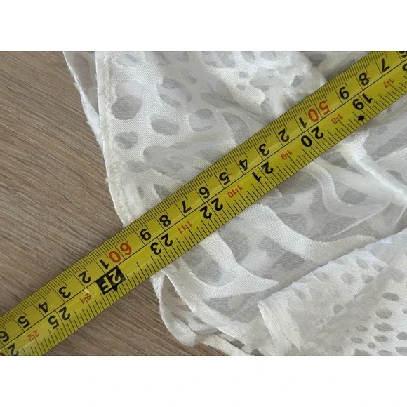 White House Black Market Feminine Romantic Ruffle Long Sleeve Lined Blouse S - Picture 15 of 15